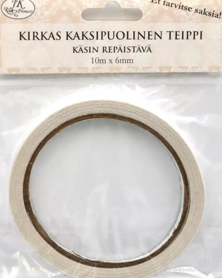J.K. Primeco 2-Puolinen Paperiteippi 6Mm X 10M Sale