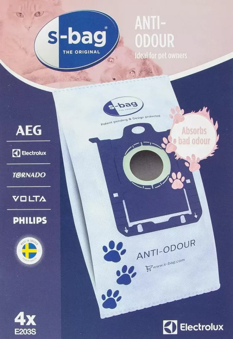 Electrolux Polypussi S-Bag Anti-Odour E203S 4 Kpl Discount