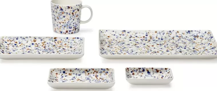 Iittala Oiva Toikka Collection Lautanen A7 7X10Cm Helle Sininen-Ruskea Store