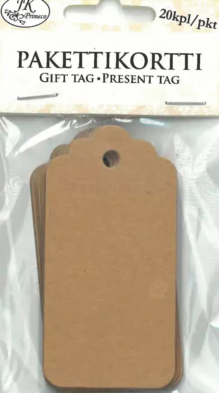 J.K. Primeco Pakettikortti Ruskea 20Kpl Flash Sale