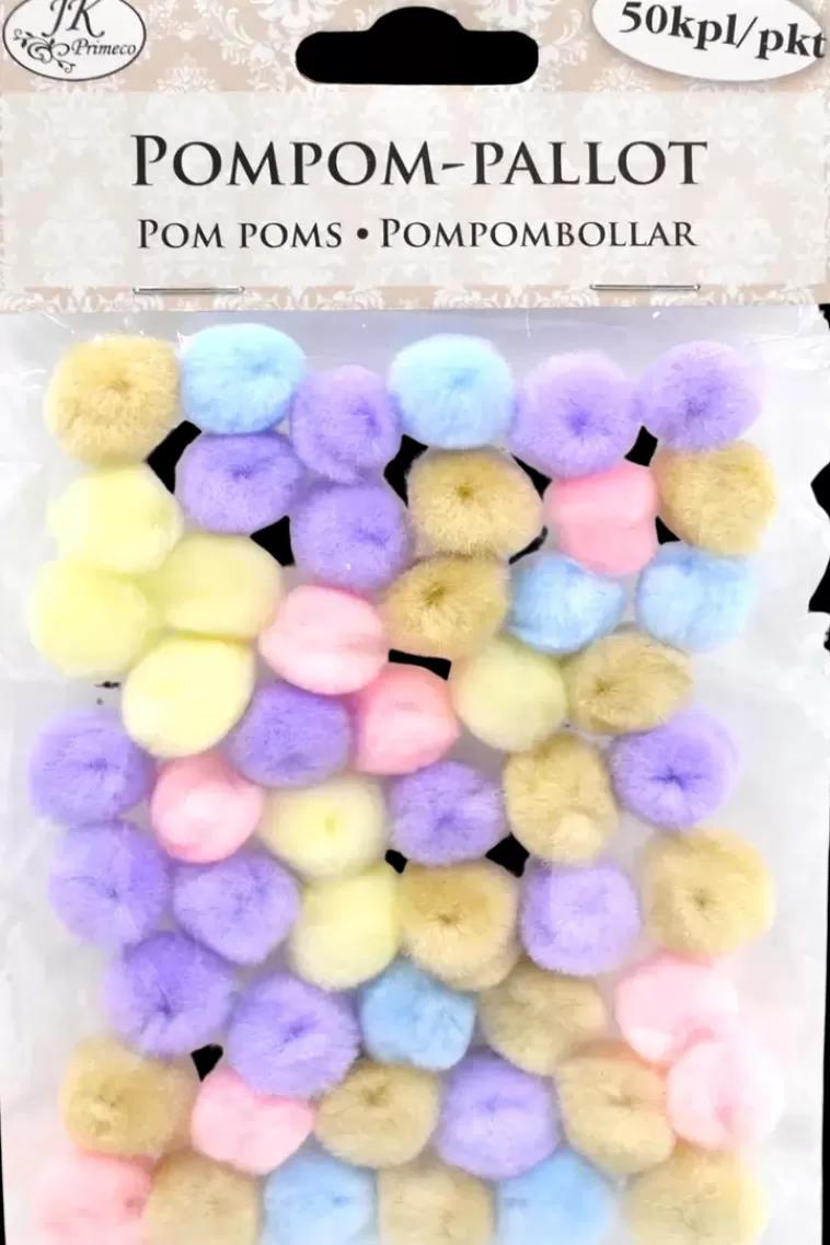 J.K. Primeco Pompom-Pallot Pastelli 50Kpl Online