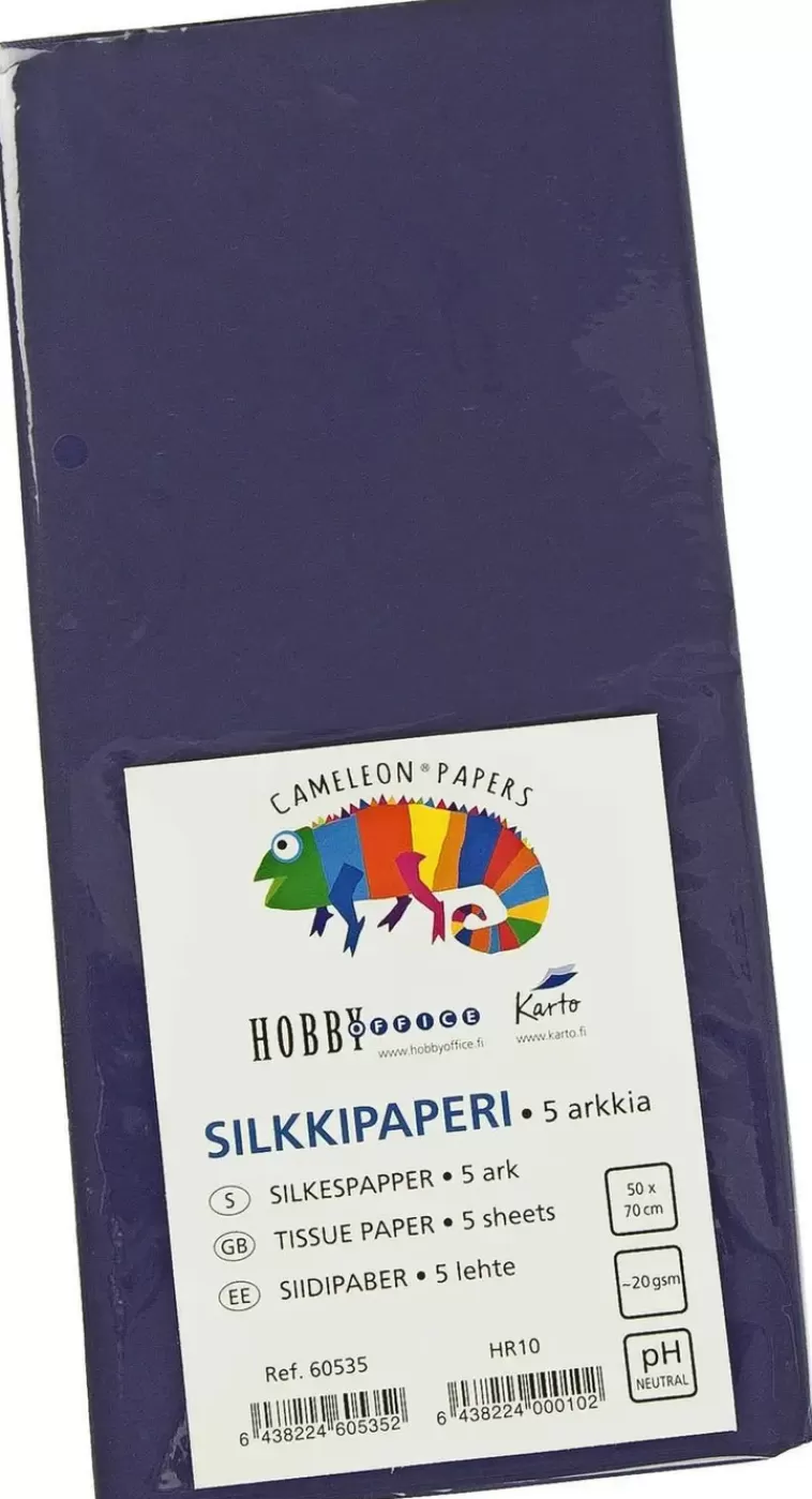 Karto Silkkipaperi Sininen 50X70Cm 5Ark/Pkt Best Sale