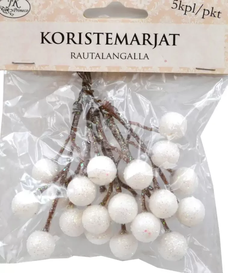 J.K. Primeco Koristemarjat Valkoinen 5Kpl/Pkt Hot