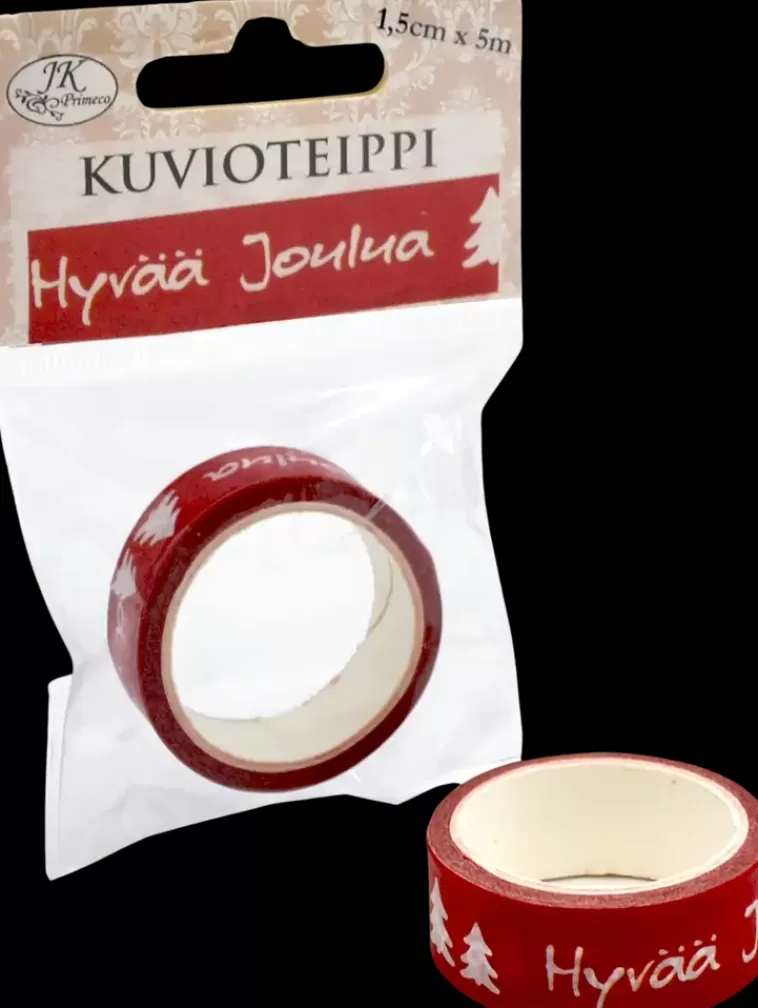 J.K. Primeco Kuvioteippi Punainen 1,5Cm X 5M Cheap