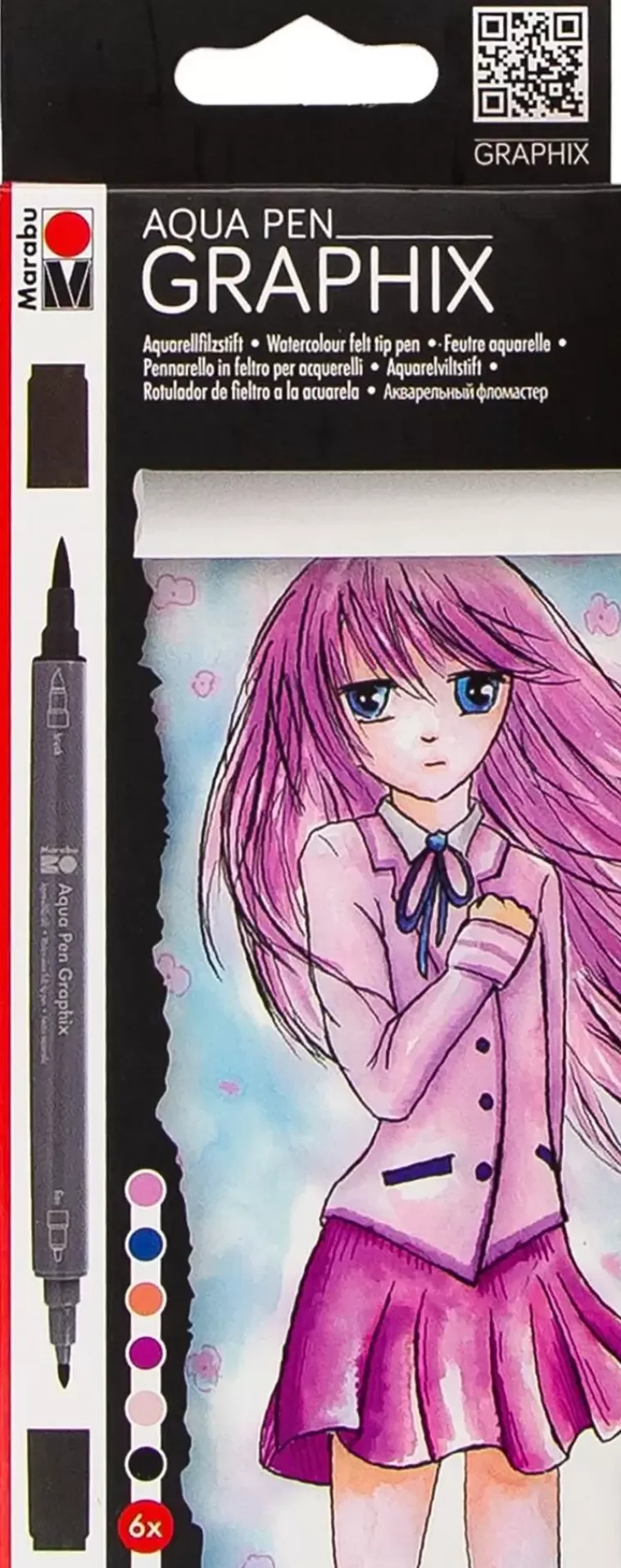 Marabu Graphix Manga Kaksipainen Vesivarikyna Store