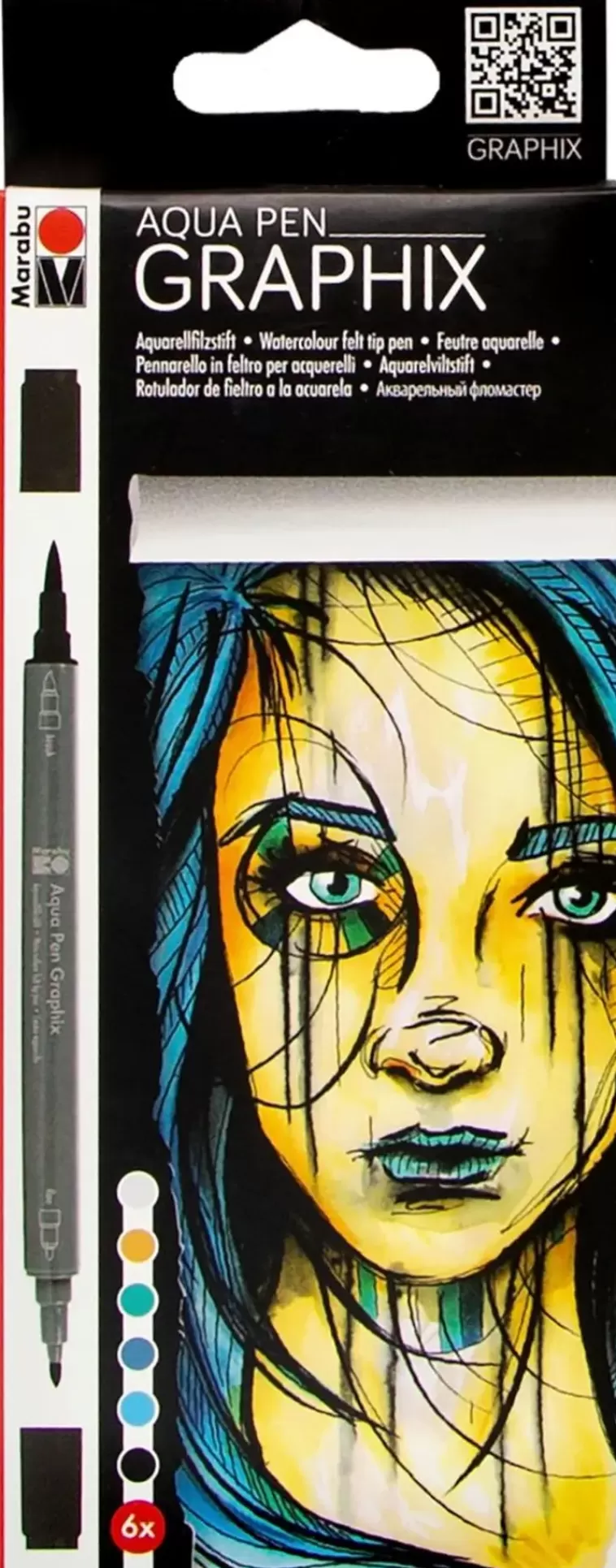 Marabu Graphix Metropolitan Kaksipainen Vesivarikyna Flash Sale