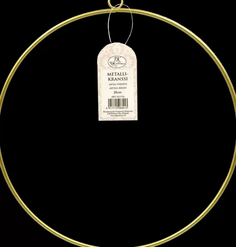 J.K. Primeco Metallikranssi Kulta 25Cm Discount