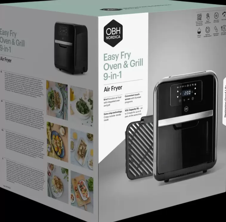 OBH Nordica Easy Fry Oven & Grill 9 In1 -Air Fyer/Miniuuni/Grilli Discount