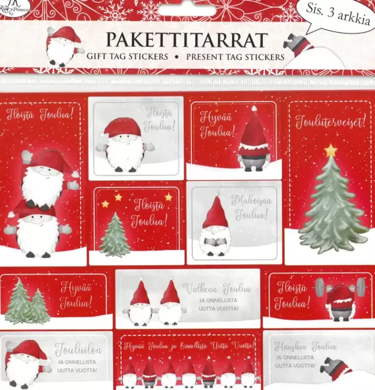 J.K. Primeco Pakettitarra Hauskat Tontut 3Ark/Pkt Online