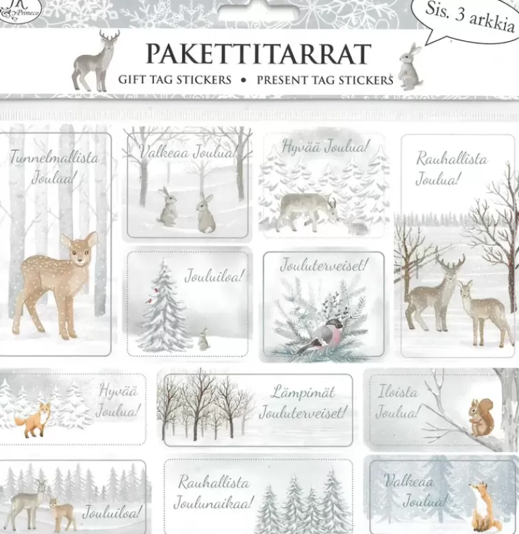 J.K. Primeco Pakettitarra Talvimetsa 3Ark/Pkt Discount
