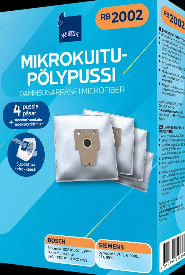 Rainbow Polypussi Rb2002 4Kpl + Moottorisuodatin Cheap