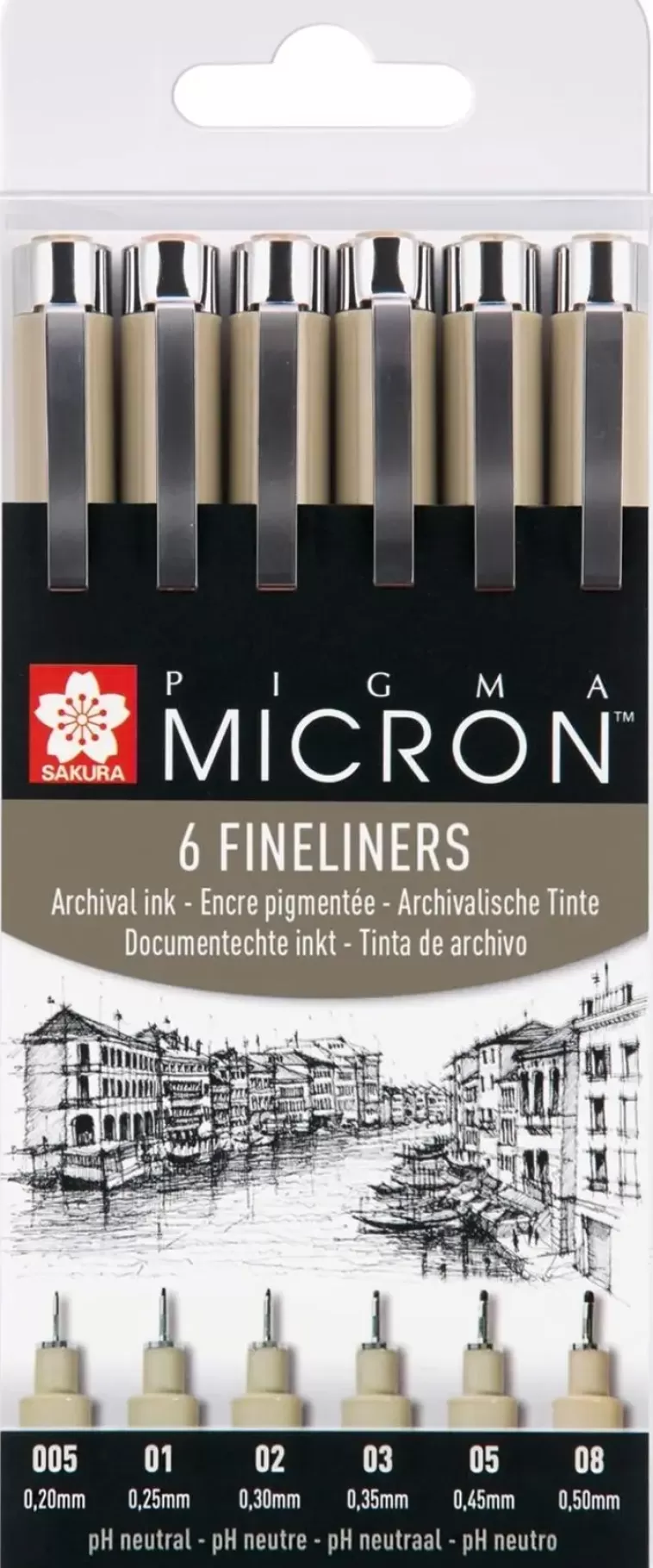 Sakura Micron Musta Kuitukynasarja 6Kpl Hot