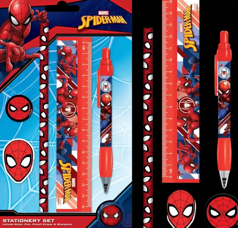 Marvel Spider-Man Web Strike Kirjoitussetti Cheap
